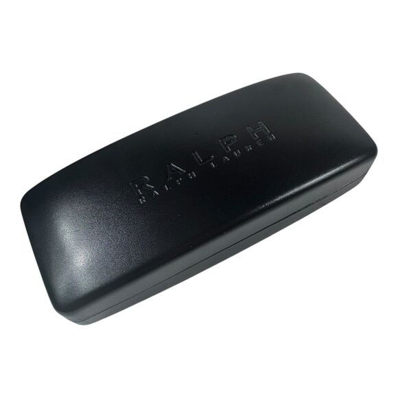 VTG Ralph Lauren Black Rectangular Hard Sided Clamshell Glasses Sunglasses Case - Picture 1 of 6